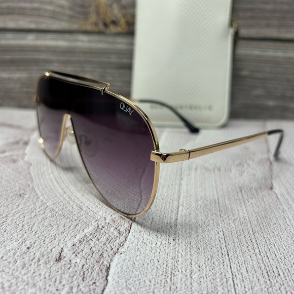 QuayWomen\'s QUAY x JLO Dinero Shield Aviator Sunglasses, 55mm main image 8